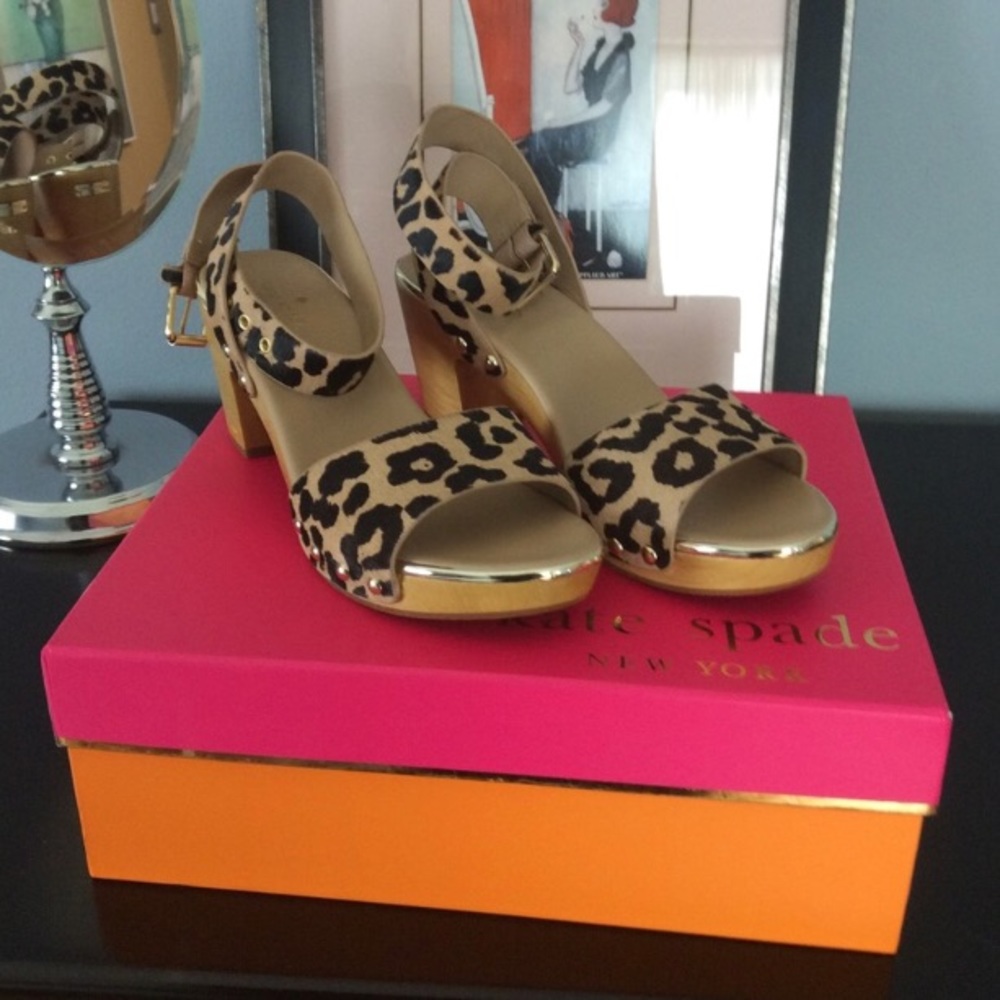 Leopard Sandal Clog NWT